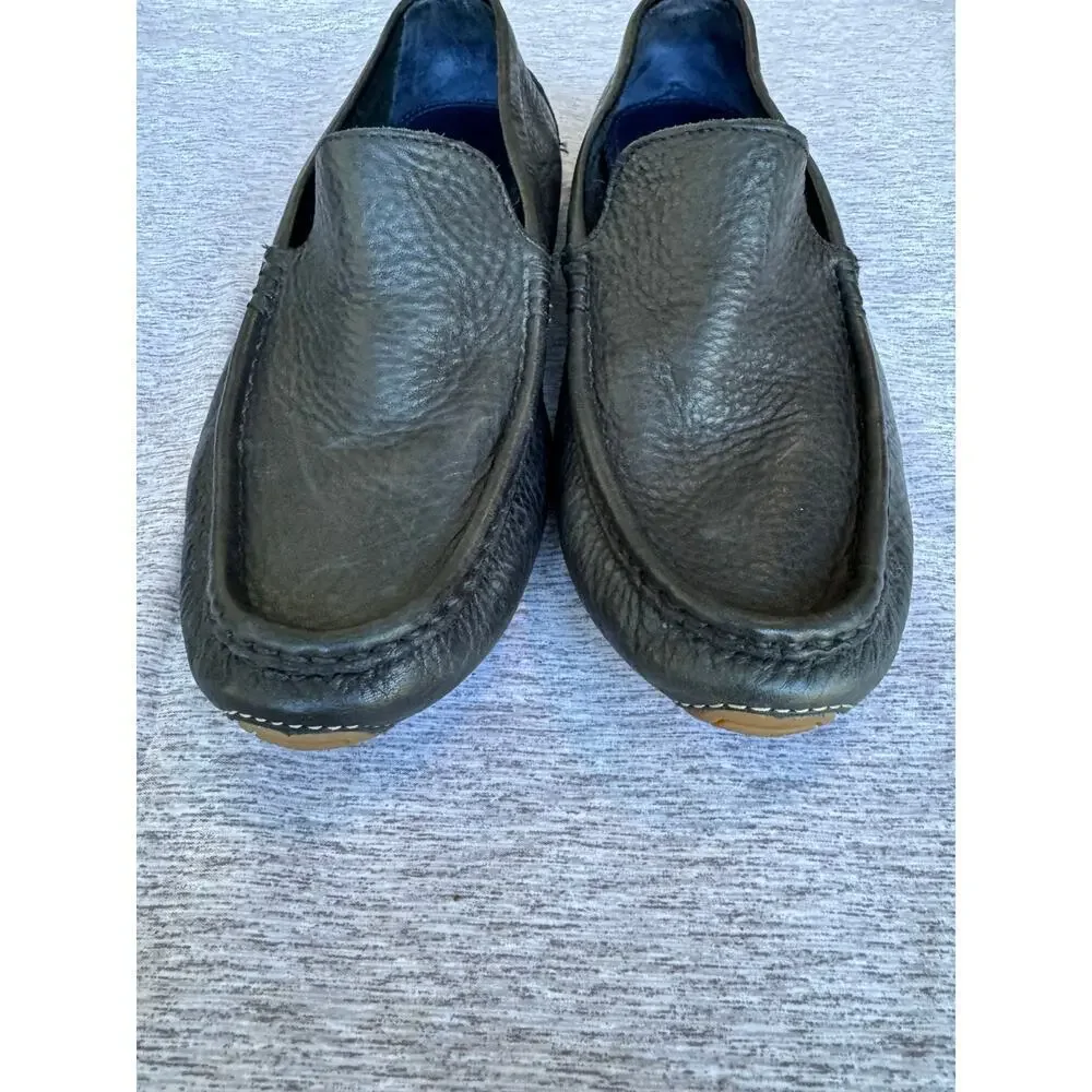 COLE HAAN Men's Black leather shoes, size 10. Loafers/Driving Mocs